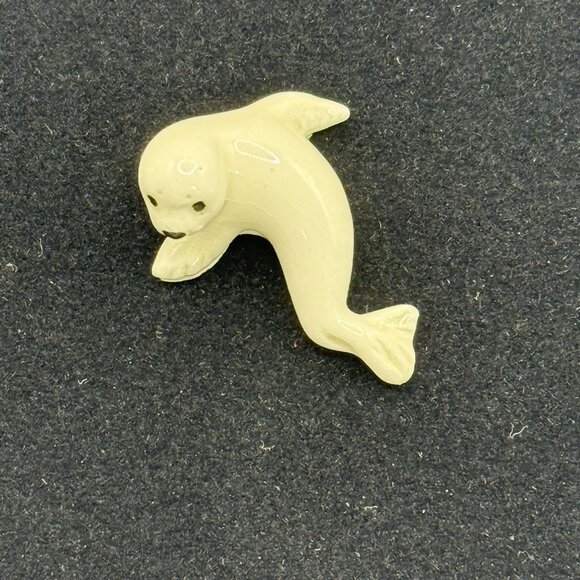 Hagen Renaker Baby Harp Seal White 1980's Collectible Trinket Figurine - Picture 6 of 6
